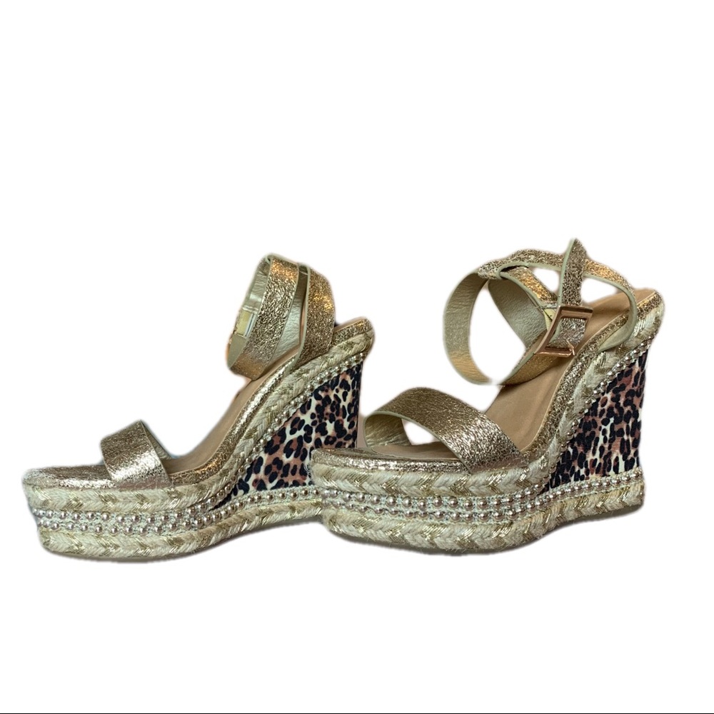 Leopard Print Wedges